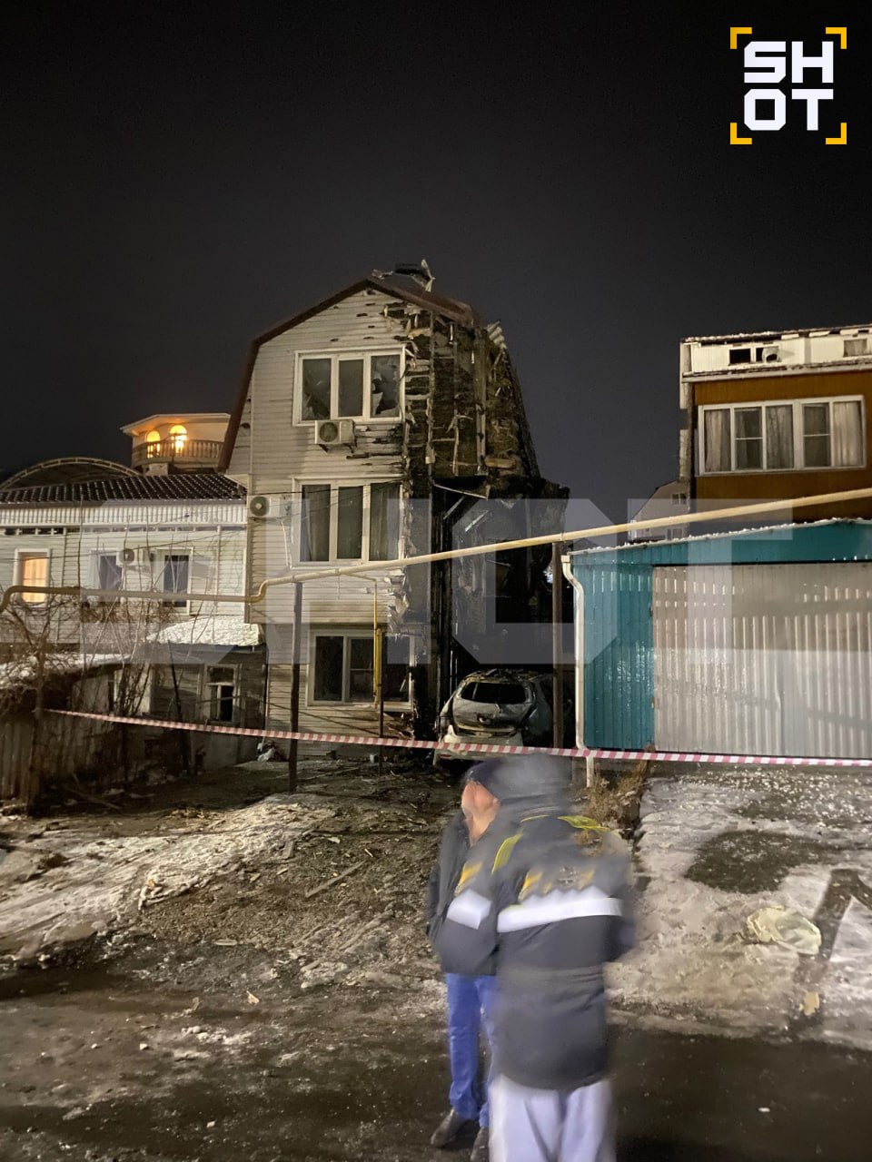 Разрушенный дом в Туапсе