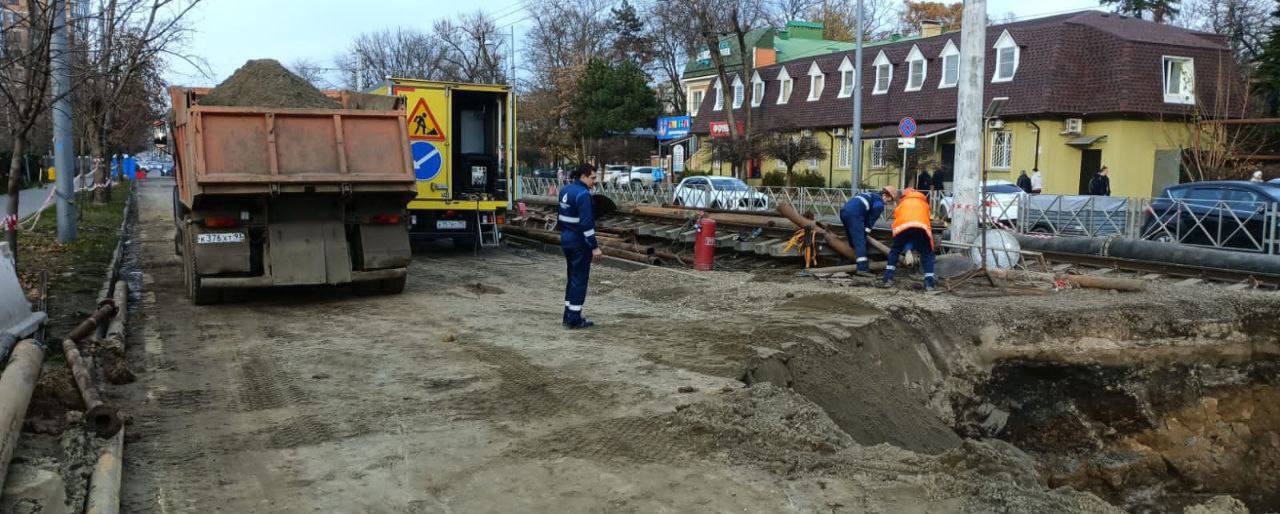 Провал на Мостовской в Краснодаре