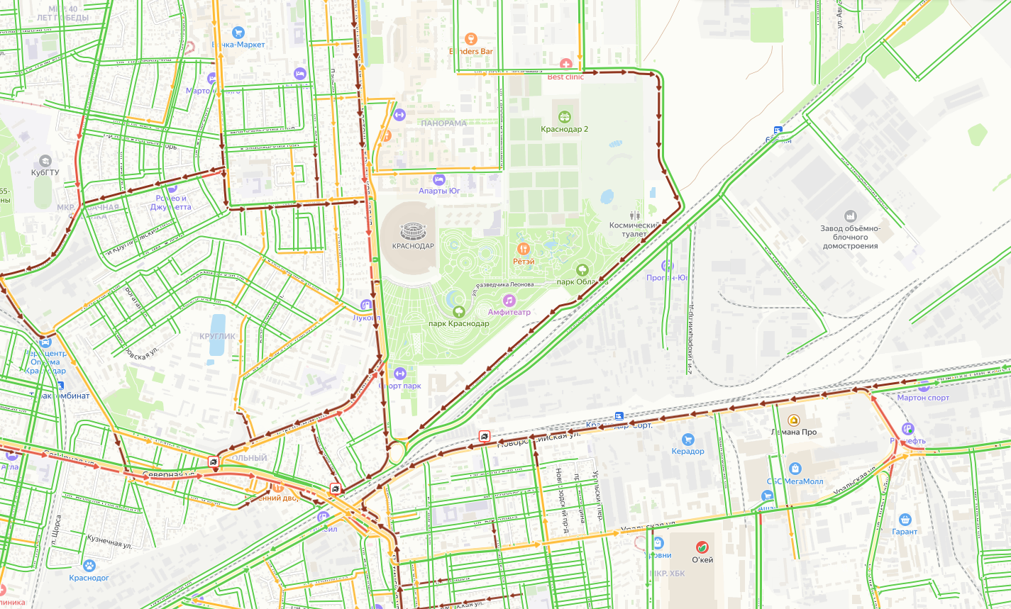  Стало еще хуже: пробки из-за аварий на Северных мостах в Краснодаре разрастаются 