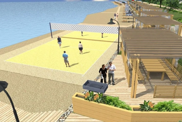Краснодарцы сравнивают пляж на Гидрострое, который должен открыться 1 июля, с его проектом