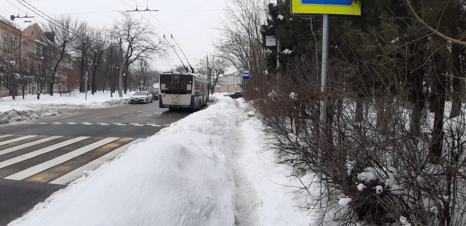 В Краснодаре чиновники красиво отчитываются об уборке снега ВИДЕО
