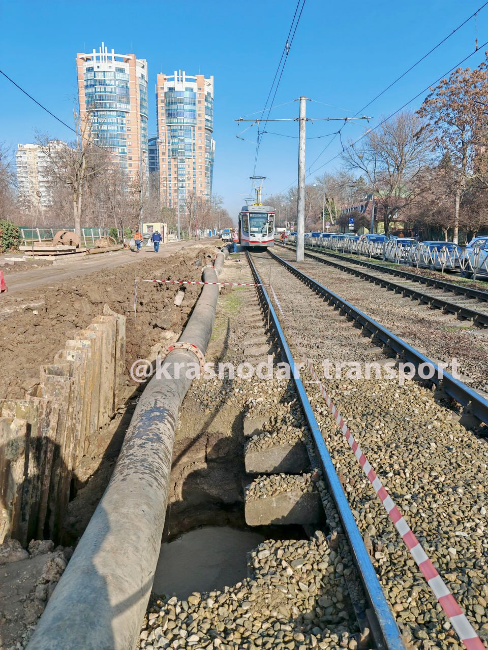 Уже седьмой провал грунта произошел на улице Московской в Краснодаре 