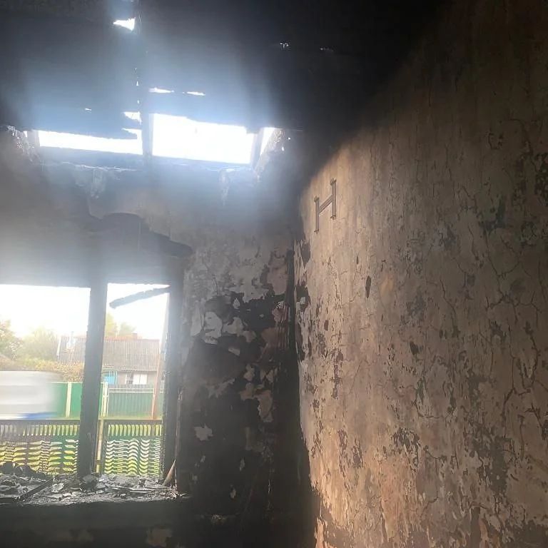 В Динском районе Кубани сгорел частный дом