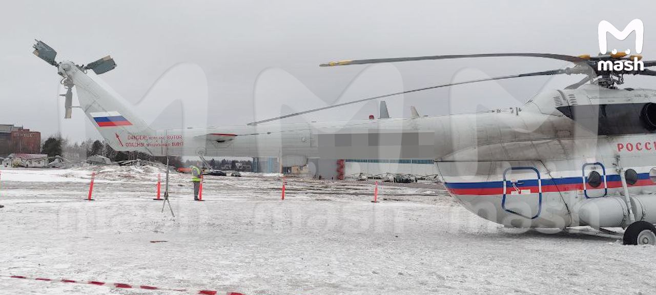 В Москве при посадке в аэропорту потерпел крушение вертолет «Ми-8»