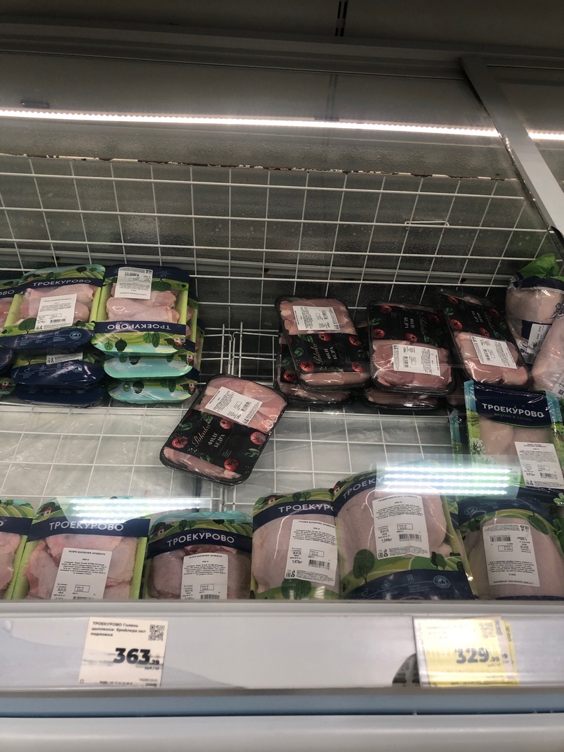 сколько стоит мясо на юге, в Краснодаре, на севере страны