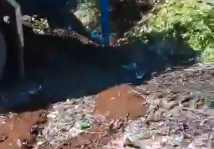 В Динском районе Кубани неизвестный слил из цистерны в канал зловонную жижу ВИДЕО