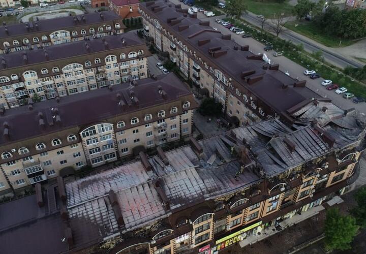 В Горячем Ключе эвакуировали 100 человек из-за крупного пожара ВИДЕО