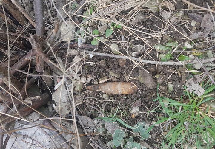 На кладбище Геленджика нашли артиллерийский снаряд
