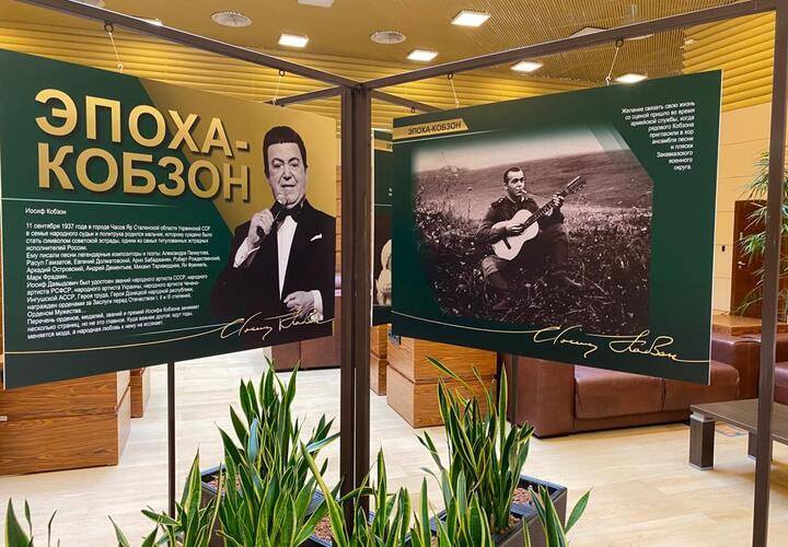 Международный аэропорт Сочи открыл выставку, посвященную Иосифу Кобзону