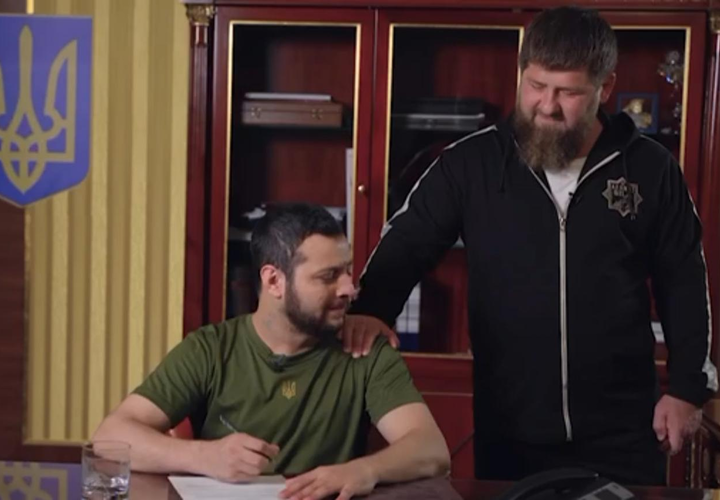 Глава Чечни показал «безоговорочную капитуляцию» Зеленского на видео