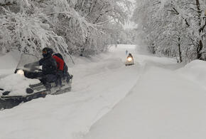 В Краснодарском крае три населенных пункта оторваны от цивилизации из-за снега