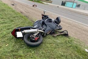 В Краснодарском крае ВАЗ сбил мотоциклиста