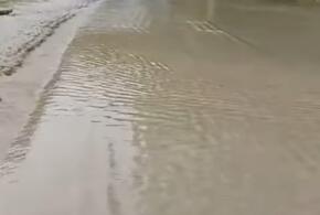 В Апшеронском районе Кубани после ливня вода зашла в дома ВИДЕО 