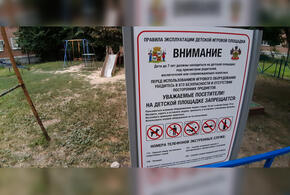 В Краснодаре установили правила на опасных детских площадках ВИДЕО