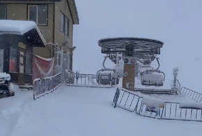 В Сочи горнолыжные курорты засыпало снегом ВИДЕО