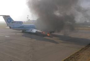 В аэропорту Краснодара спасатели «потушили» пожар и «эвакуировали» пассажиров ВИДЕО