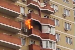 В Краснодаре горел дом, на балконе которого жарили шашлык