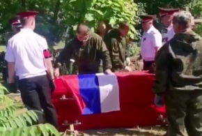 Под Горячим Ключом захоронили останки неизвестных солдат ВИДЕО