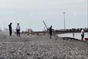 Труп неизвестного мужчины прибило к берегу в Сочи