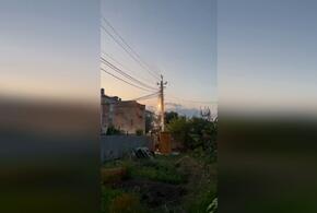 В Краснодаре загорелись линии электропередачи ВИДЕО