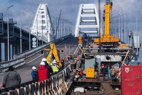 Вице-премьер Хуснуллин оценил ход работ по восстановлению Крымского моста