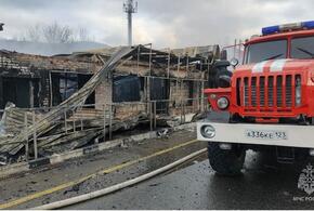 В Крымском районе Кубани сгорели торговые павильоны 