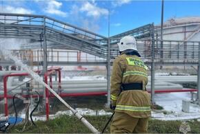 В Темрюкском районе ликвидировано открытое горение на нефтебазе 