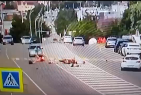 Появились видео аварии в Темрюке, после которой умерли 6-летняя девочка и ее отец