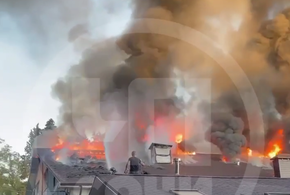 В Сочи загорелся многоквартирный дом на Новороссийском шоссе