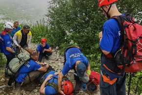 В горах Сочи у туриста случился эпилептический припадок