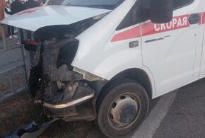 Карета скорой помощи попала в жесткую аварию на автодороге «Краснодар-Верхнебаканский»