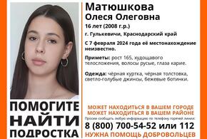 16-летняя девочка бесследно пропала в Гулькевичах Краснодарского края