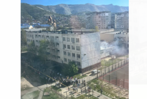В школе Новороссийска загорелась столовая